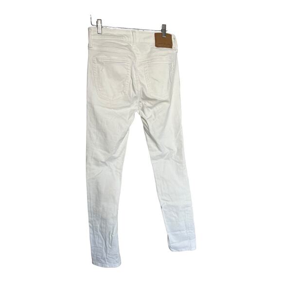 American Eagle Flex stretch white denim jeans distressed knee 29 X 32 - Picture 2 of 5